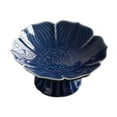 thumbnail image 4 of jifeng Porcelain Footed Bowl Countertop Fruit Tray for Kitchen Farmhouse Dining Table blue, 4 of 9
