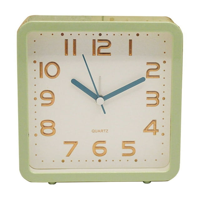 Cute Alarm Clock,Primary School Student Alarm Clock Childrens Clock Bedside Simples Small Alarm Clock Desk Clock Jump Seconds Not Silent,Small Alarm Clock,Small Desk Clock