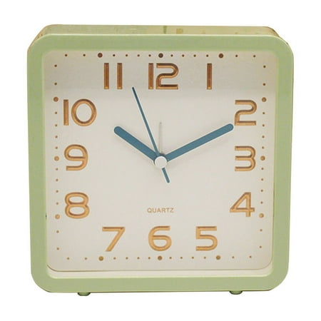 Kugisaki Desk Analog Alarm Clock Easy to Read Numbers Contemporary Style for Desk, Table, Shelf or Bedside Bed