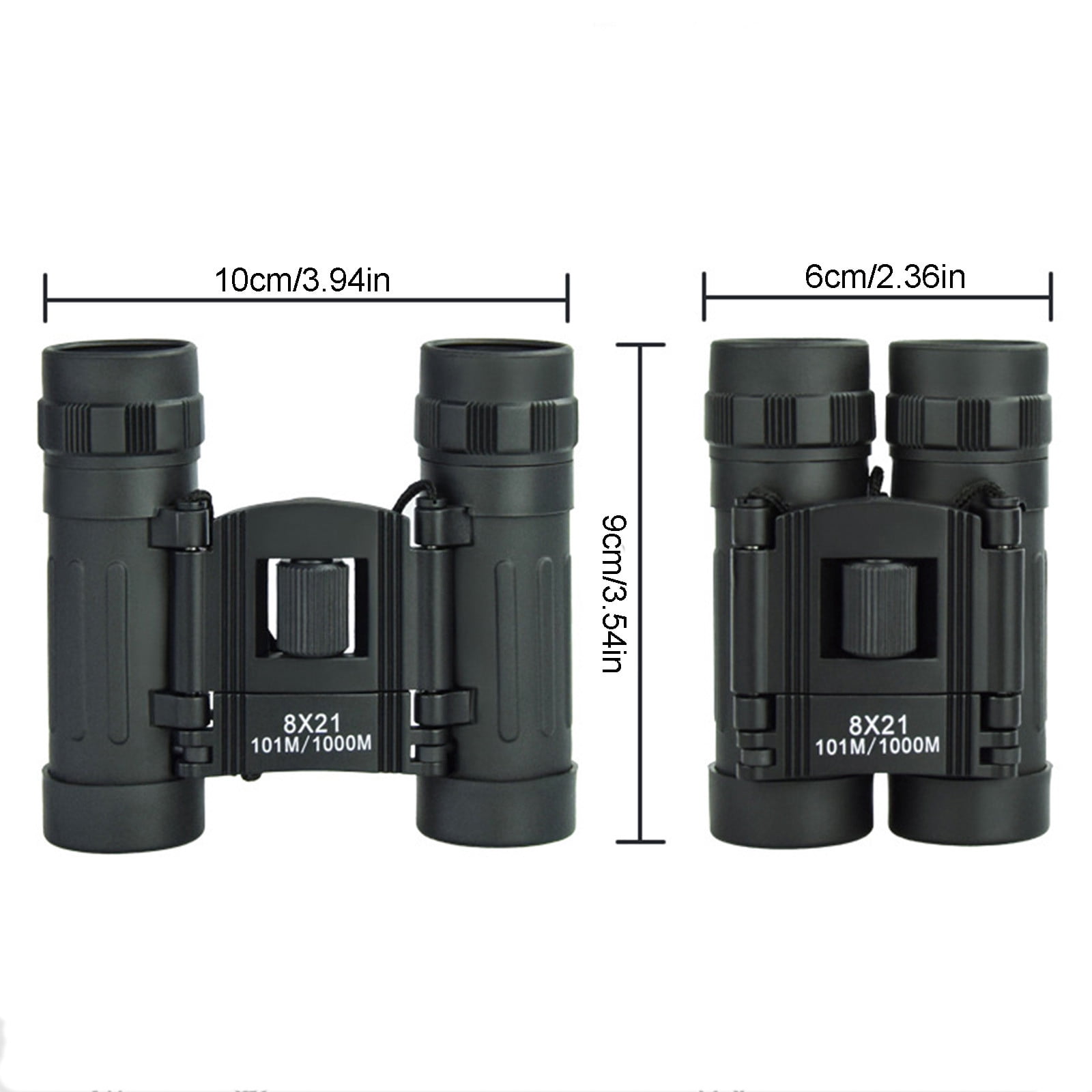 Fzsteel Anourney 8x21 Compact Binoculars with High-Definition Night Vision, Foldable Lightweight Design for Outdoor Adventures, Hiking, Concerts & Sports Events
