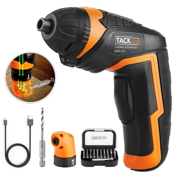 Electric Cordless Screwdriver, 33pcs Driver Bits