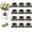 A, variant on Eqslft 24 Pcs 2026 Graduation Decorations for Table, Glitter Cutouts Grad Cap Tags Double Side Sparkling Glitter Confetti Party Decor for Vase Mason Jar