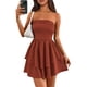 thumbnail image 1 of Vestido PRETTYGARDEN para mujer, verano 2025, sin tirantes, tubo, tamaño mini, 1 of 7