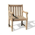 thumbnail image 2 of Vifah Renaissance Outdoor Patio Hand-Scraped Wood Garden Armchair, 2 of 6