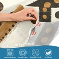 thumbnail image 4 of Yayeee Kitchen Valance Rod Pocket 54" x 18" Living Room Window Curtain, Beige Abstract Dots, 4 of 6