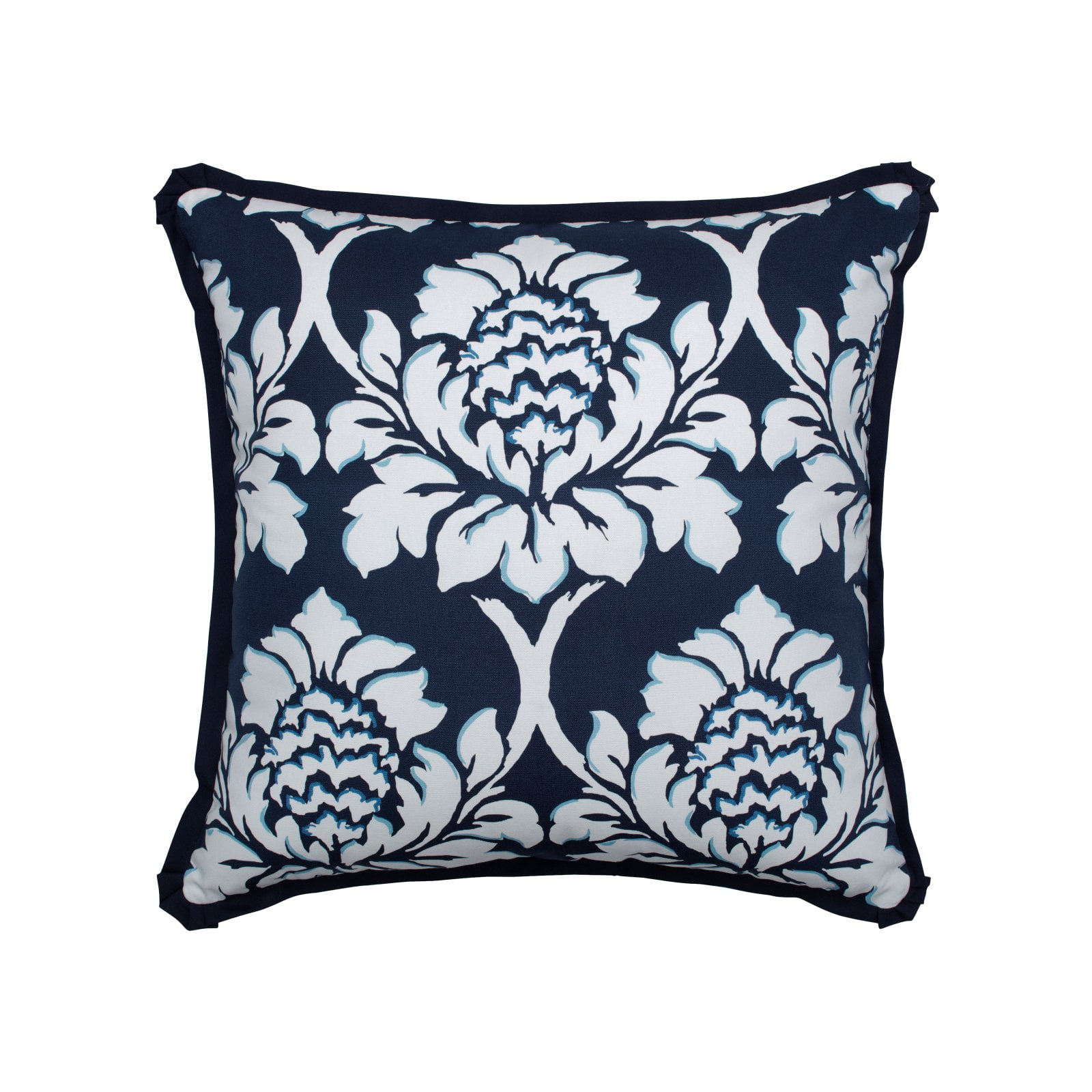 Pillow Perfect Indoor Palm Gardens Indigo 25 in. Floor Pillow