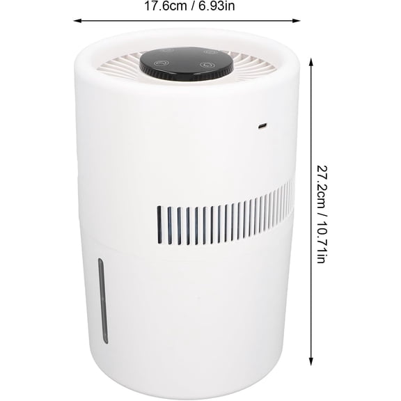 2-in-1 Purifier and Humidifier with 4L for Bedroom Office Quiet Operation