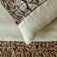 thumbnail image 5 of The HomeCentric King / Queen / Twin Brown Decorative Bed Runner Twin 53"x18" Bed Runner WITH One Pillow Cover, Patchwork, Velvet Texture, Knotts Bed Scarf on Velvet fabric - Velvet Twists, 5 of 5