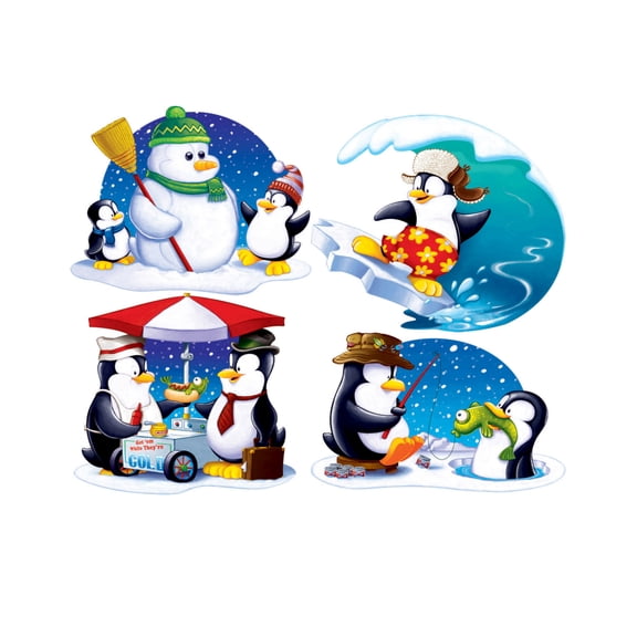 Penguin Cutouts (Pack of 12)