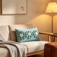 thumbnail image 4 of Textured Floral Throw Pillow, Handmade Petal Flower Cushion With Coastal Style Design, Decorative Accent Pillow For Sofa Bedroom Farmhouse Home Decor, pillows, 4 of 6