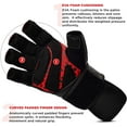 thumbnail image 3 of RDX Cow Hide Leather Gym Weight Lifting Gloves Training Fitness Exercise, 3 of 6