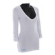 thumbnail image 2 of Playera Para Mujer K-SWISS Cuello V Manga Larga Blanco Talla G, 2 of 4
