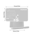 thumbnail image 3 of Tableau de Notes en Acrylique Transparent Effaçable Rappel Mémo Maison Petit Tableau Blanc de Bureau, 3 of 4