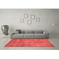 thumbnail image 3 of Ahgly Company Indoor Round Oriental Red Industrial Area Rugs, 8' Round, 3 of 4