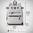 thumbnail image 6 of RVOV Cute Cat Ear Backpack for Women, Lightweight Kawaii Travel Daypack with Multi Pockets, Casual School Backpack , 12L Nylon Bag for Commute, 6 of 7