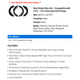 thumbnail image 2 of Rear Brake Shoe Set - Compatible with 1972 - 1973 Chevy K20 Pickup, 2 of 2