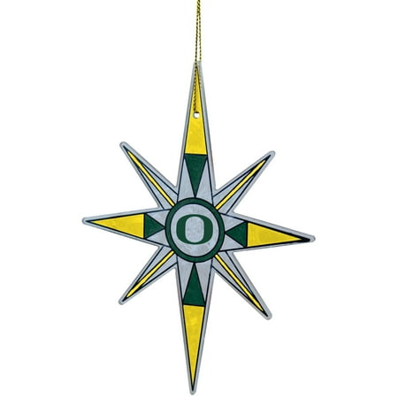 - Oregon Ducks Stained Glass Snowflake Ornament - No Size