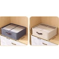 thumbnail image 5 of Organizador de almacenamiento de ropa para armario, caja de almacenamiento de pantalones, suéter, camiseta, tablero de PP, cajón de armario, caja de almacenamiento de Jeans, 5 of 5