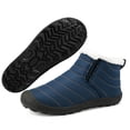 thumbnail image 1 of Botas de nieve Hombre Botines impermeables Forro de piel ligero (42 ) Azul, 1 of 9
