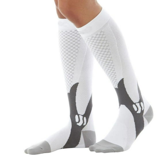 Men Women Leg Knee Compression Stretch Stockings Suitable For Running, Sports,Travel (L/XL size)