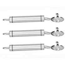 3pcs Cactus Peeler Spoon, Stainless Steel Cuchara Pelador De Nopales Multifunctional Cactus Peeling Knife Tool Sliced Chinese Noodle Cutter for Cooking Kitchen Gadgets