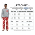 thumbnail image 4 of GIRUNS Men's Christmas Pajama Set Comfy Sleepwear 2 Piece Pjs Long Sleeve Crewneck Shirts and Bottoms Soft Sleep Sets Red Snowman 2XL, 4 of 10