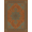 Burnt Orange, Pattern 3, variant on ODIKA Furry Burnt Symmetrical Motif Muted Border Plush Orange Large Stain Resistant Flatwoven for Entryway, Kitchen, Mudroom