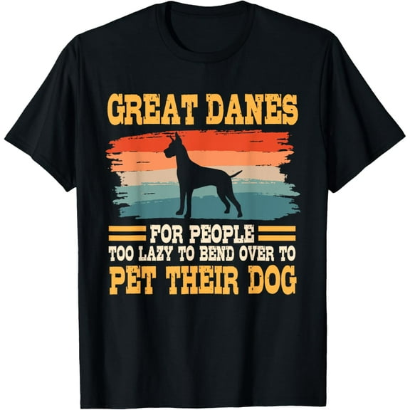 Great Dane Retro Vintage German Mastiff Gentle Dog Lover T-Shirt