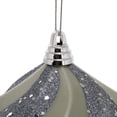 thumbnail image 2 of Vickerman 6" Limestone Candy Glitter Swirl Diamond Christmas Ornament, 2 of 6