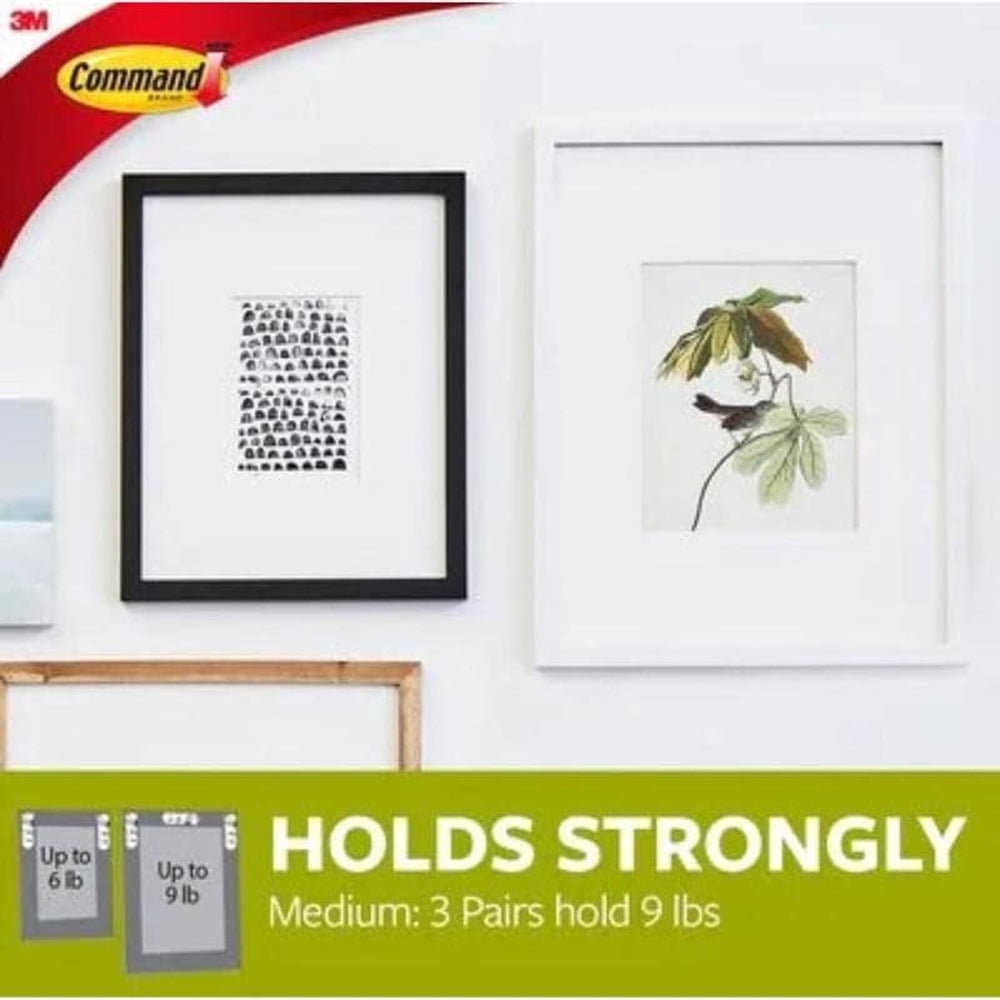 Command™ 17204-ef 3 m 12 Pairs White Picture Strips (Pack of 2)