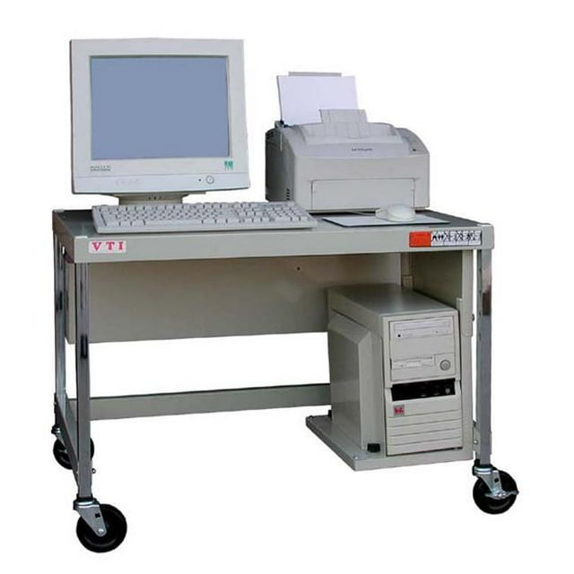VTI Manufacturing MCW20E Poste de Travail Informatique Sans Étagère pour Moniteur