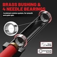 thumbnail image 3 of ROALW Olympic Barbell Bar 6.5 ft - 1,000 lb Capacity for Weightlifting, Powerlifting, Bench Press, Deadlift & Squat - Strength Training Barbell for Gym, Red & Black, 3 of 8