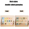 thumbnail image 7 of ToyKingdee Wooden Peg Puzzle, Cognitive Learning, Double Side Scens Board for Home School Planner,Autism Learning Materials, 7 of 7
