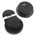 thumbnail image 2 of Cerradura de puerta de baño con pestillo de seguridad para inodoro, cerradura de puerta comercial con privacidad, herrajes Negro, 2 of 9