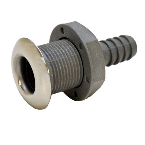 Southco Boat Thru Hull Connector M7-01-9005242 | 3/4 Inch Gray Nylon