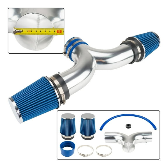 3.5in Cold Air Intake Kit   Blue Filter For 2002-2007 Dodge Ram 1500 3.7L V6