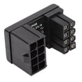 thumbnail image 3 of Adaptador en ángulo de 180 grados soldado firmemente, adaptador hembra de 8 pines a macho de 8 pines con carcasa de aislamiento para tarjeta gráfica de escritorio (PH38A+ 1 pieza), 3 of 12