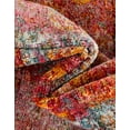 thumbnail image 4 of Unique Loom Baracoa Collection Area Rug - Rumba (5' 5" Round Red/Brown), 4 of 6