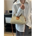 thumbnail image 2 of Kukuzhu Straw Handbags Women Summer Beach Tote Bag Hand Purse Vintage Wicker Woven Basket Boho Rattan Clutch Crossbody Shoulder Bag, 2 of 7