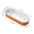 thumbnail image 2 of Dsseng Disposable Aluminum Foil Tin Box Square Aluminum Foil Box Baking Color Tin Paper Box for Broiling   Toaster Oven   Meal Prep   Roasting   Take Out   Storage Food, 2 of 2