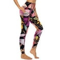 thumbnail image 4 of Pink Lily Floral Yoga Pants Watercolor Flower Design Leggings Push Up Fitness Running Leggins Women Casual Stretch Sports Tights, 4 of 6