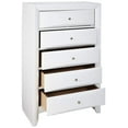 thumbnail image 5 of Acme Ireland 5 Drawer Wood Chest in White 32"L x 17"W x 48"H, 5 of 6
