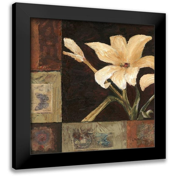Bagnato, Judi 12x12 Black Modern Framed Museum Art Print Titled - Magnolia Breeze I