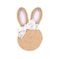 thumbnail image 3 of Woven Rope Rabbit Easter Party Placemats Insulation Mats Handmade Woven 4 Piece ., 3 of 6