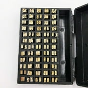 Sufanic 120Pcs Hot Stamp Copper Letters Thermal Ribbon Printing Font,2*3*15mm