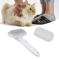thumbnail image 3 of Pet Self Cleaning Slicker Brush, Multifunction Save Time Pet Massage Shedding Brush Easy To Install Fast Hair Removal Comfortable Grip Non Slip Grip Cat Hair Removal Comb For Short, 3 of 8