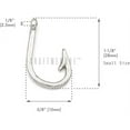 thumbnail image 6 of CRAFTME STUDIO Fish Hook Charm Pendants for Necklace, Bracelet and Key Chain Jewelry Making, 10 PCS (Small Silver), 6 of 6