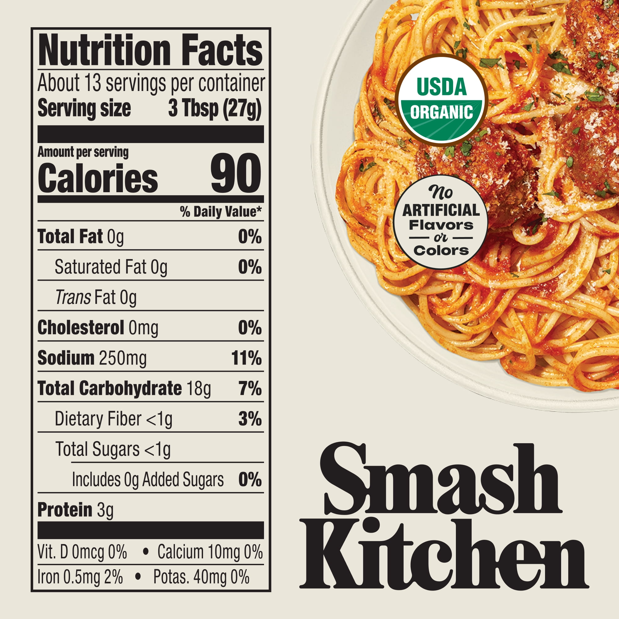 Smash Kitchen USDA Organic Non-GMO Italian Breadcrumbs, 12 oz