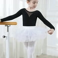 thumbnail image 5 of ZACPNCV Long Sleeve Black Leotard for Girls Gymnastics Leotards Toddler Dance Ballet Bodysuit Black 13-14 Years, 5 of 6