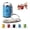 Blue, variant on Mini Coin Storage Keychain, 2-in-1 Fidget Stress Relief & Portable Coin Holder with Snap Closure